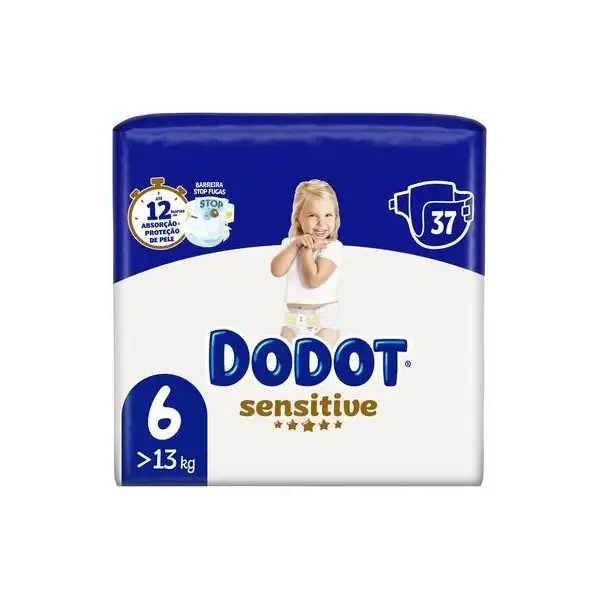 Fralda Dodot Sensitive para bebé com proteção suave da pele sensível