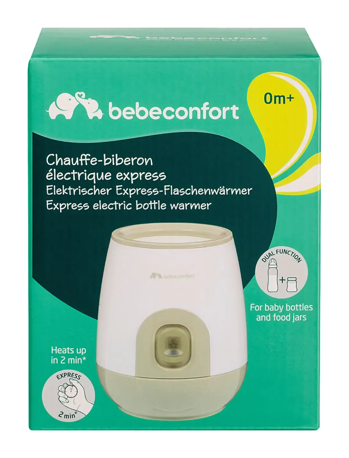 Aquecedor de biberão Bébé Confort Express compacto e rápido