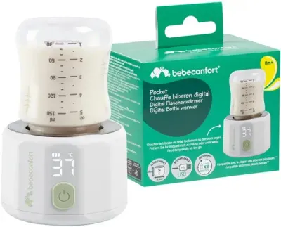 Bébé Confort | Aquecedor de Biberões Digital Pocket Aquecedor de Biberões Digital Pocket Bébé Confort portátil e recarregável