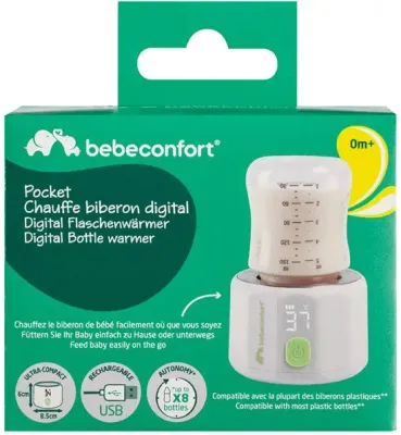 Aquecedor de Biberões Digital Pocket Bébé Confort portátil e recarregável