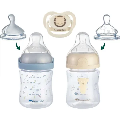 Conjunto Biberões 150ml e Chupeta 0-6M Bébé Confort