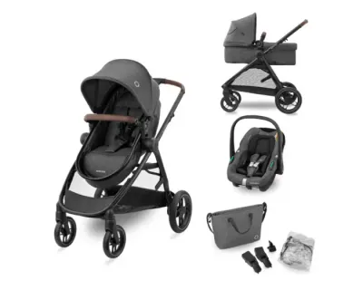Maxi Cosi | Carrinho Zelia S Trio 3-in-1 Dark Grey Carrinho Bébé Confort Zelia S Trio 3 em 1 com CabrioFix i-Size