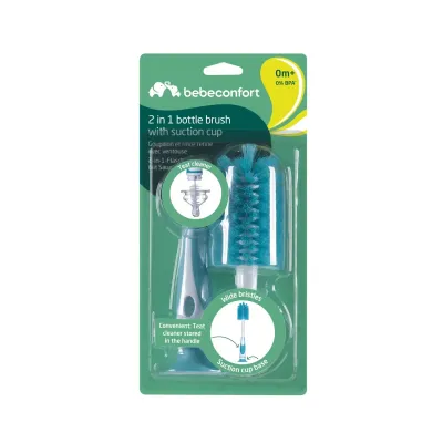 Bébé Confort | Escova 2 em 1 com Ventosa Bébé Confort Escova 2 em 1 para Biberões