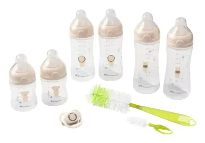 Kit completo de biberões Bébé Confort Physio Air com acessórios