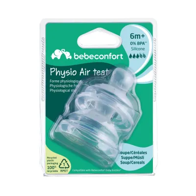Bébé Confort | Tetina de Silicone S2 com Fluxo Variável +6m Tetina de silicone Bébé Confort S2 fluxo variável para bebé