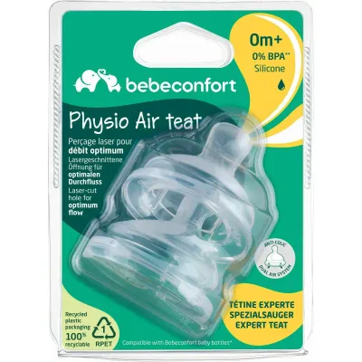 Tetina de silicone Bébé Confort Physio Flow S 0M+