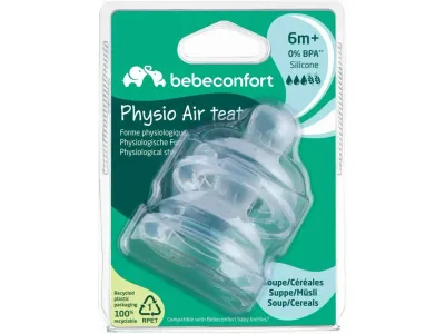 Tetina de silicone Bébé Confort Physio Flow Sopa e Papas 6M+