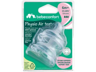 Tetina de silicone Bébé Confort Physio Flow L 6M+