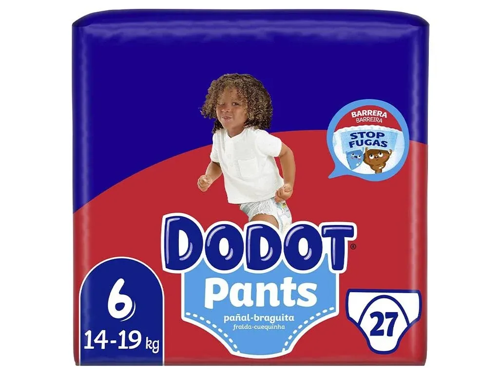 Fraldas Cueca Dodot Pants T6 — ajuste 360° antifugas e conforto total