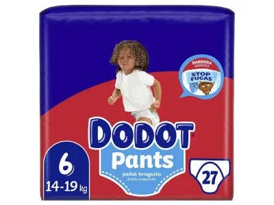 Fraldas Cueca Dodot Pants T6 — ajuste 360° antifugas e conforto total