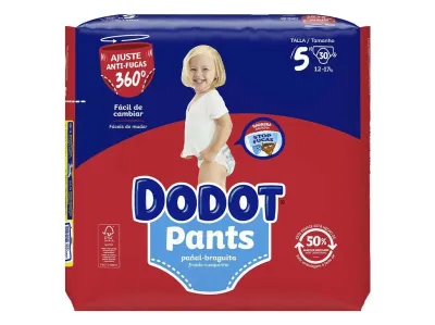 Fraldas Cueca Dodot Pants T5 — ajuste 360° antifugas e conforto total