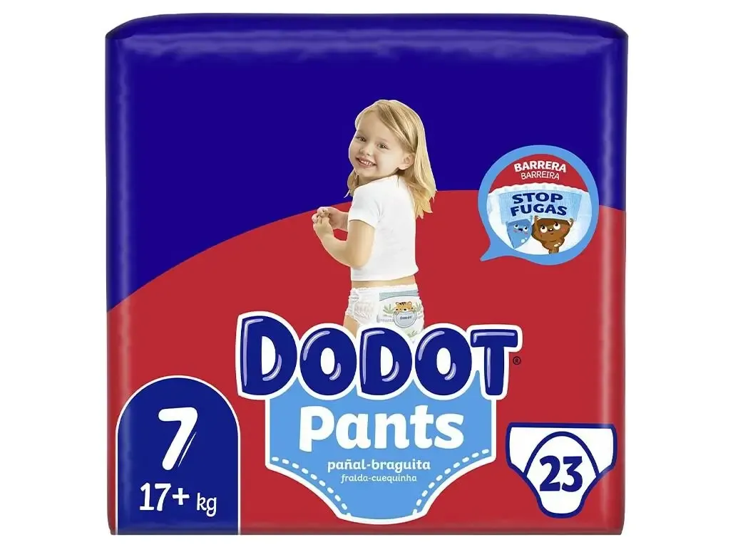 Fraldas Cueca Dodot Pants T7 — ajuste 360° antifugas e conforto total