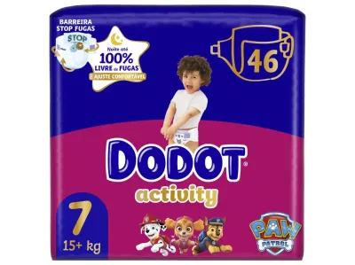 Fralda Dodot Activity — proteção antifugas e ajuste para bebés ativos