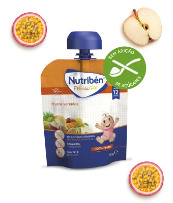 Nutribén Fruta&Go Frutas Variadas — snack natural para bebés +12 meses