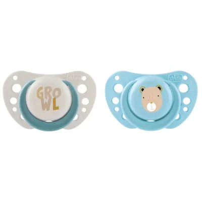 Chicco Chupeta Silicone Physio Air 2-6M 2 Unidades com ventilação