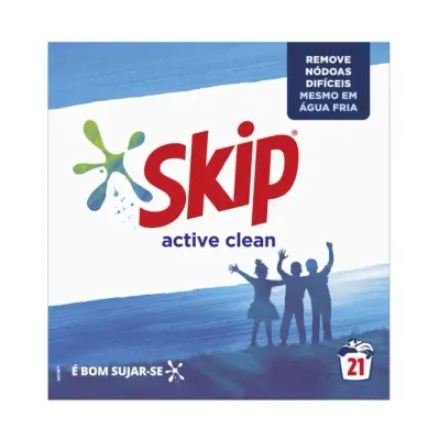Skip Active Clean Detergente em Pó para Máquina de Roupa 21D