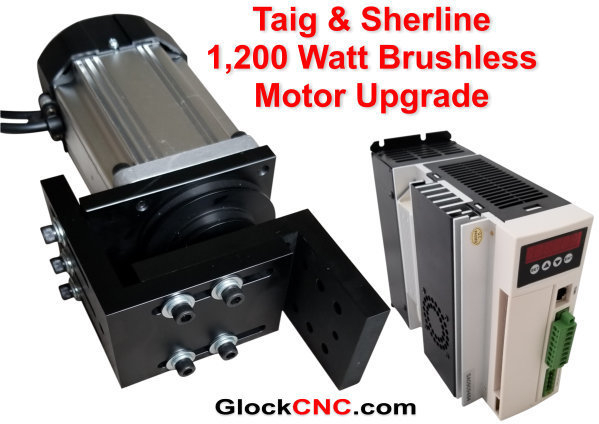 Sherline & Taig Brushless Motor Upgrade 1,200 Watt CNC Controllable