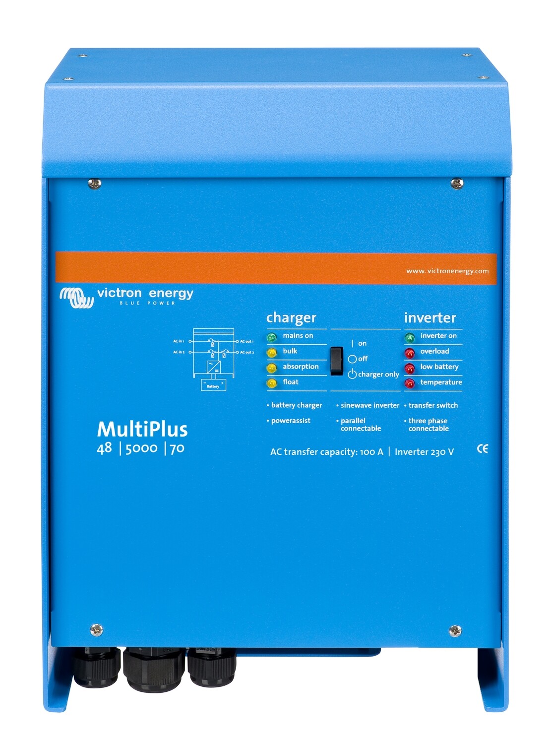 Inverter/Charger70A 48V 5000VA Victron MultiPlus VP500048F: Full Sine Wave VE.Bus