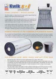 Kwiksol 110L Low Pressure Solar Geyser