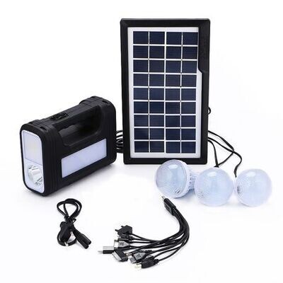 Light Kit Three Bulb + Battery and PV Panel