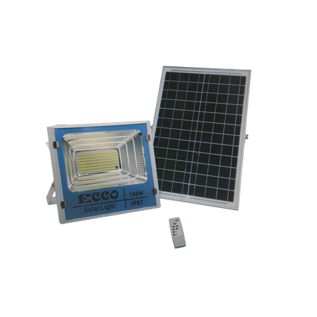 Light LED Ecco 60W Floodlight + PV Panel and Remote