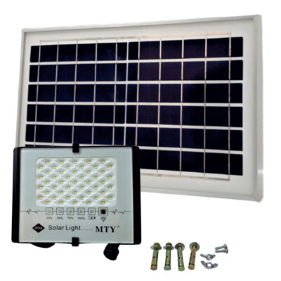 Light LED Mty 100W Floodlight + PV Panel and Remote