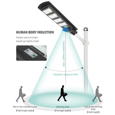 Light LED Mty 60W Streetlight + PV Panel and Remote