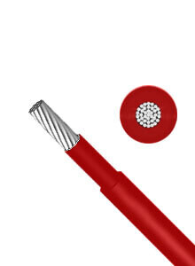 Cable Solar 4mm - 1M Red
