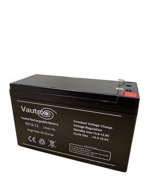 Battery Vautex Calcium Lead Acid 12V 7A/hr