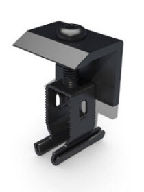 Mounting End Clamp+ 30 - 50mm Black Renusol