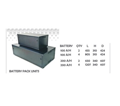 Box Battery 4 x 200Ahr