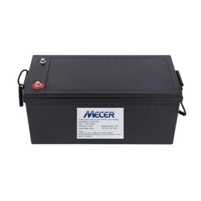 Battery Lithium (LiFePO4) Phosphate Mecer 200A 12V 2.3kW