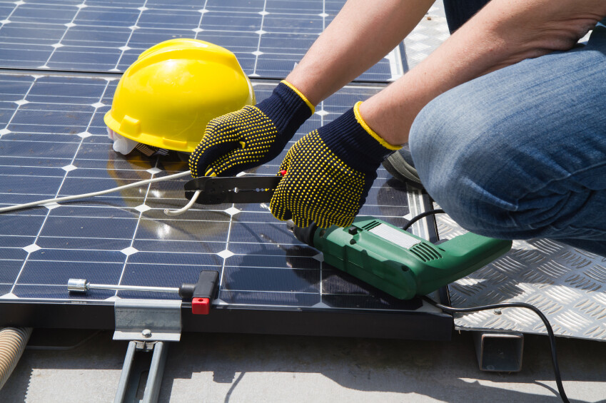 Install Solar Panel and Roof Mount System