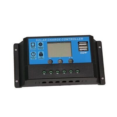 Controller 10A PWM Charge Controller LCD Screen - 12/24V-10A
