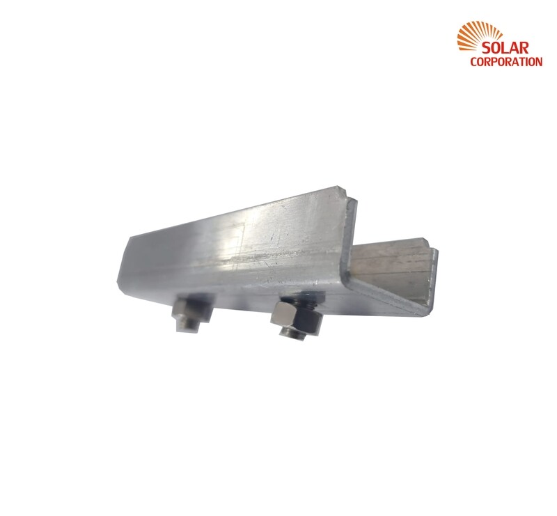 Mounting Solar Rail U Joiner Aluminium KD