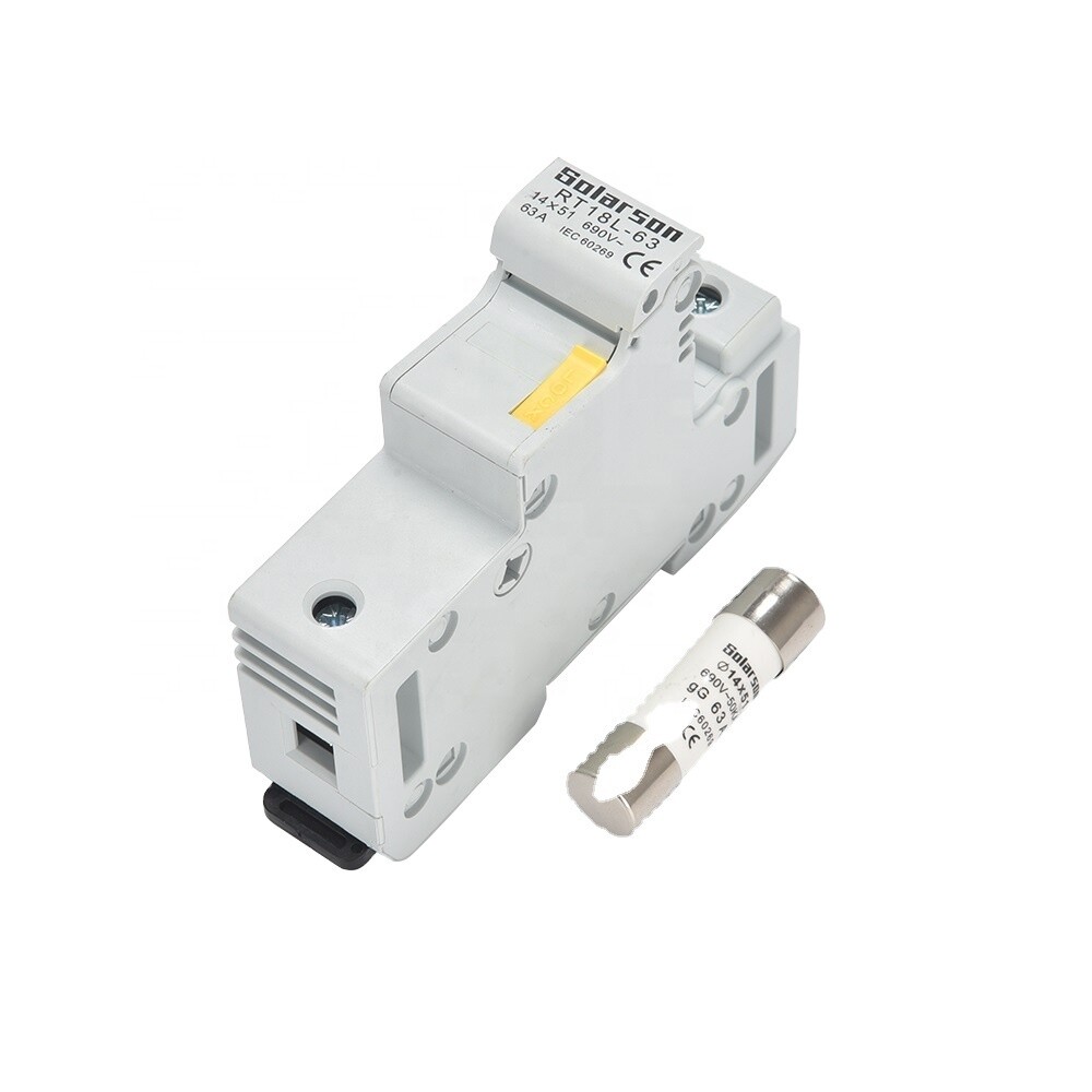 Fuse and Holder 50-63A 14x51 500VDC