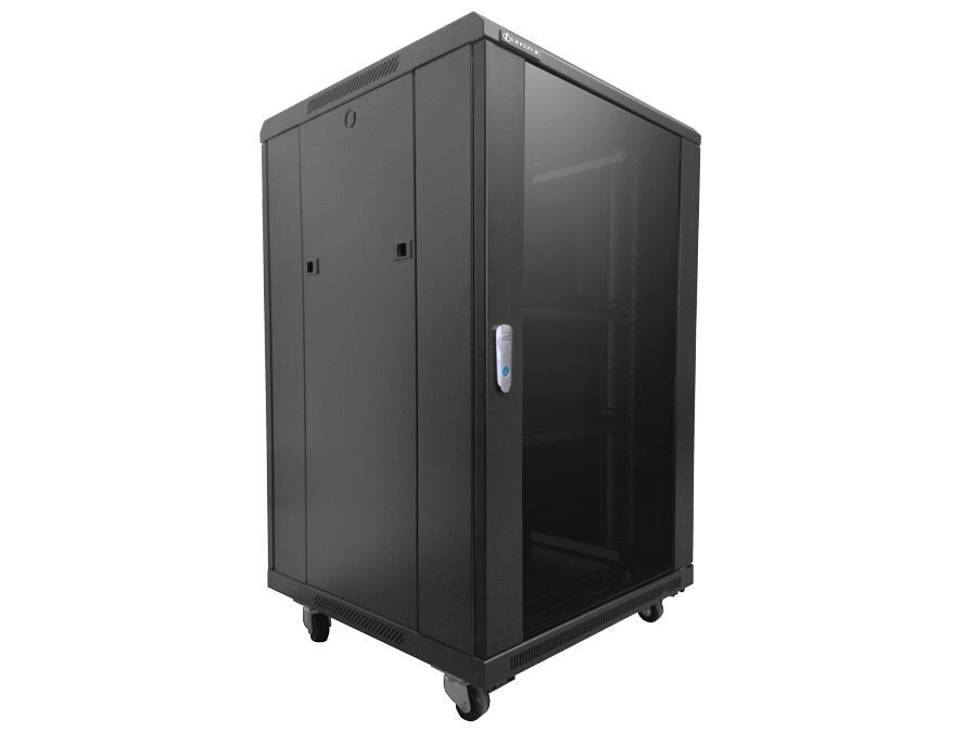 Battery Cabinet Rack Mount 18U 600D with Glass Door