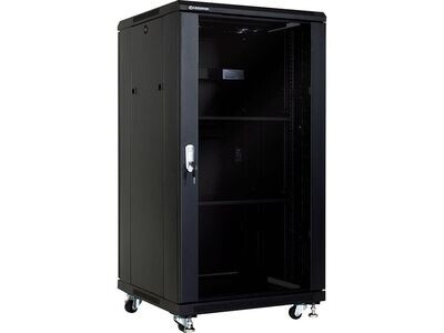 Battery Cabinet Rack Mount 22U 600D with Glass Door