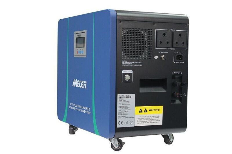 Inverter Mecer Power Trolley 25.6V 2000W with 2560Wh Lithium 820W MPPT