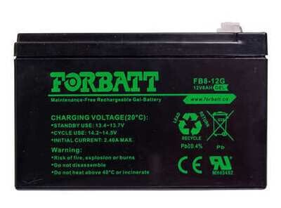 Battery GEL 12V 8.0A/hr Forbatt