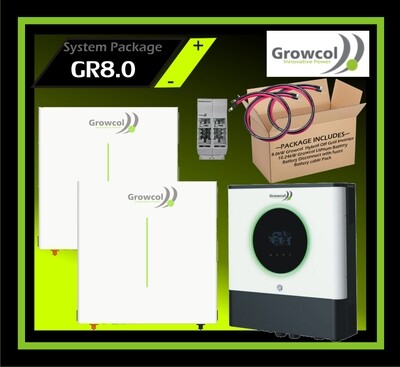 System Growcol Hybrid Off-Grid 48V 8kW Inverter 10.24kW Lithium