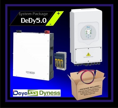 System Deye Full Hybrid 48V 5kW Inverter 5.12kW Dyness Lithium