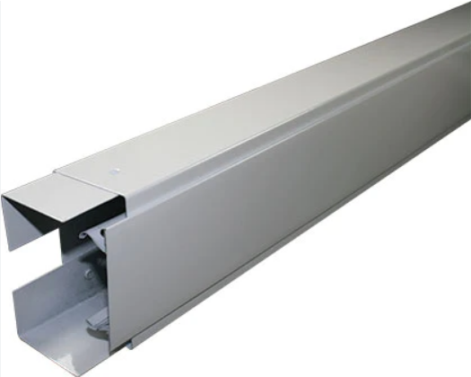 Power Skirting White Metal + lid 100mm 3M