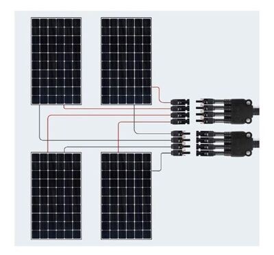 Connector MC4 Y-Branch Male and Female (Pair) 4IN1OUT