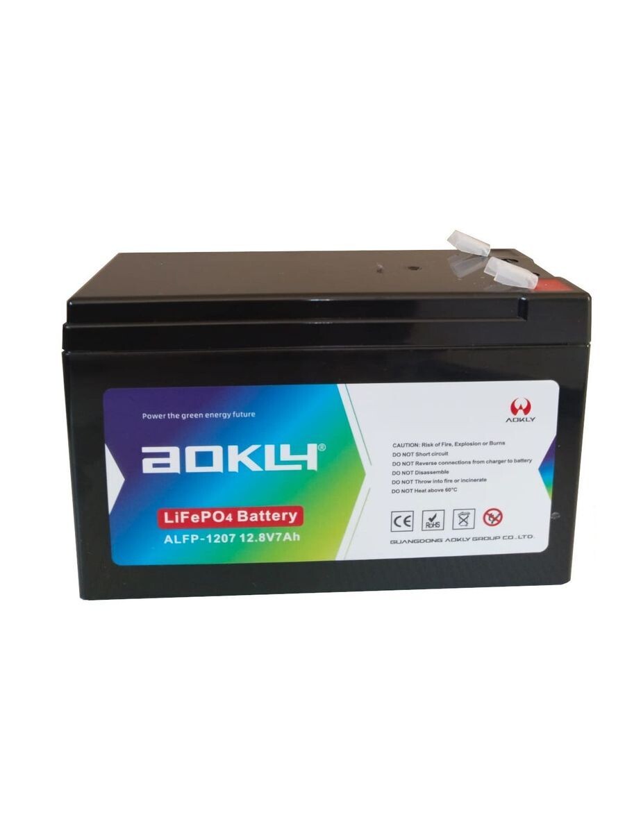 Battery Lithium (LiFePO4) Aokly 7A 12.8V 90Whr