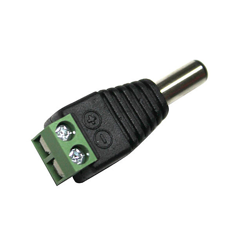 DC Male Plug with screw Connector
