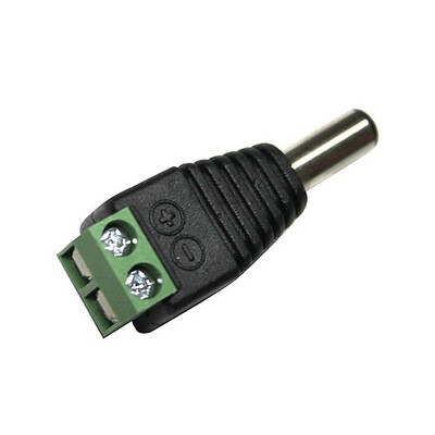 DC Male Plug with screw Connector