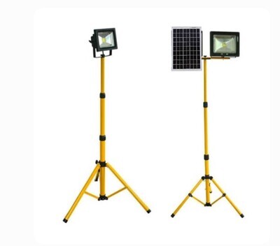 Light LED Mty 40W Floodlight + PV Panel and Remote with Tripod Stand