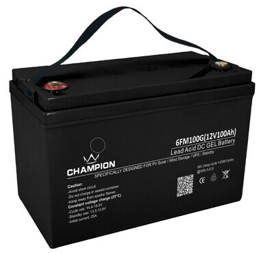 Battery GEL 12V 100A/hr Champion
