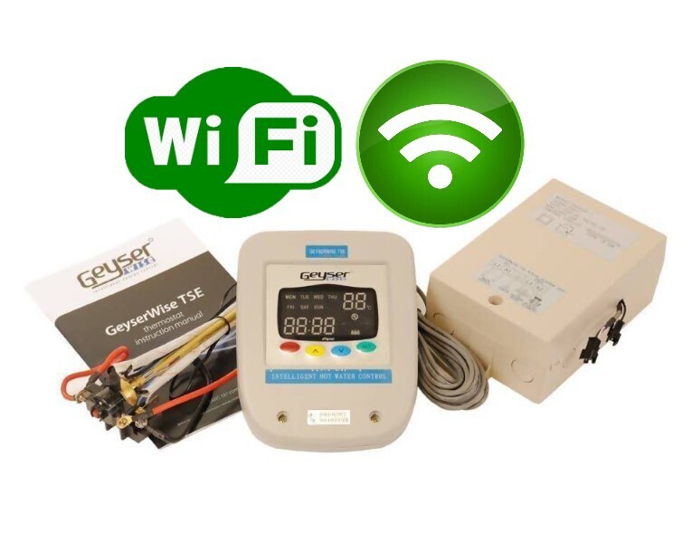 Controller Geyserwise Wifi TSE Timer and Monitor Screen